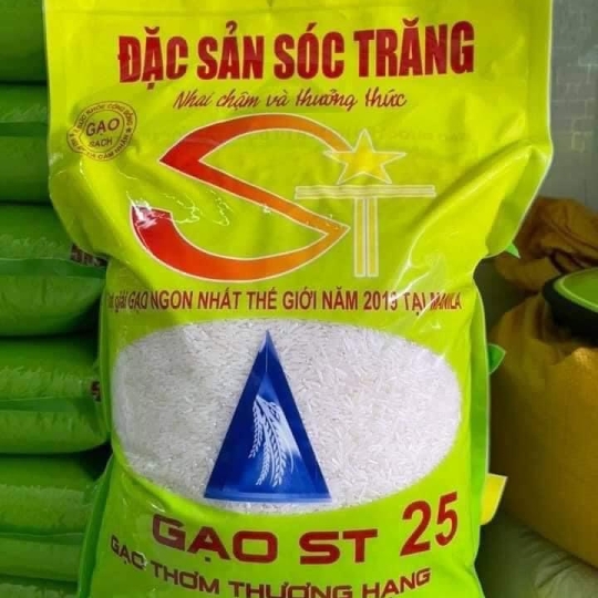 Gạo ST25 bao bì 5 kí - Hàng nội địa